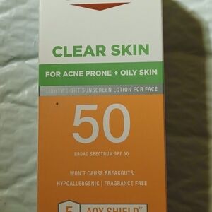 Clear Skin SPF 50 Sunscreen - Orange and Green